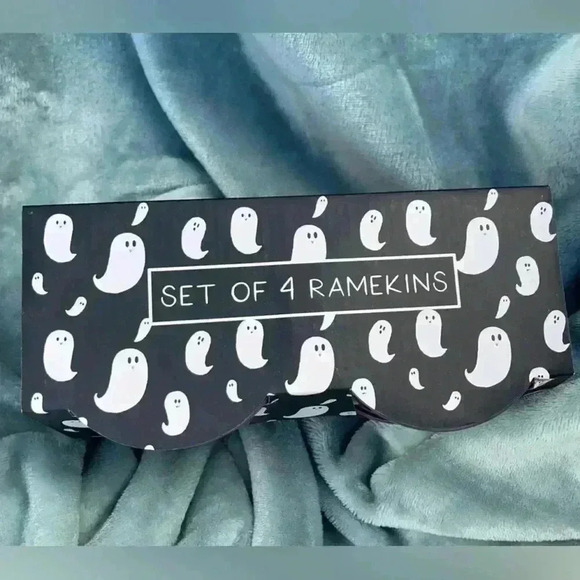 Large Oversized Ghost Kitchen Ramekins Saucer Cups - Picture 3 of 8